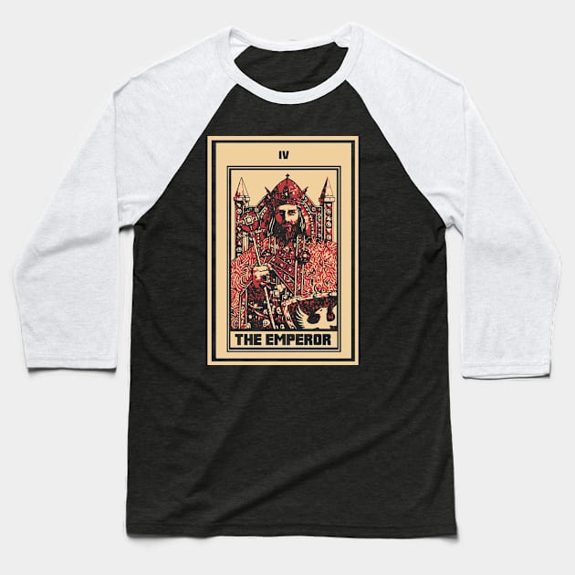 Tarot card The emperor Baseball T-Shirt by hackneydagger